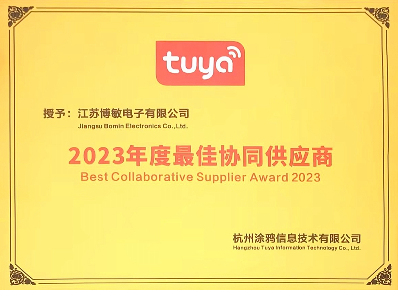 2023年度最佳協(xié)同供應(yīng)商--杭州涂鴉信息技術(shù)有限公司_副本.jpg